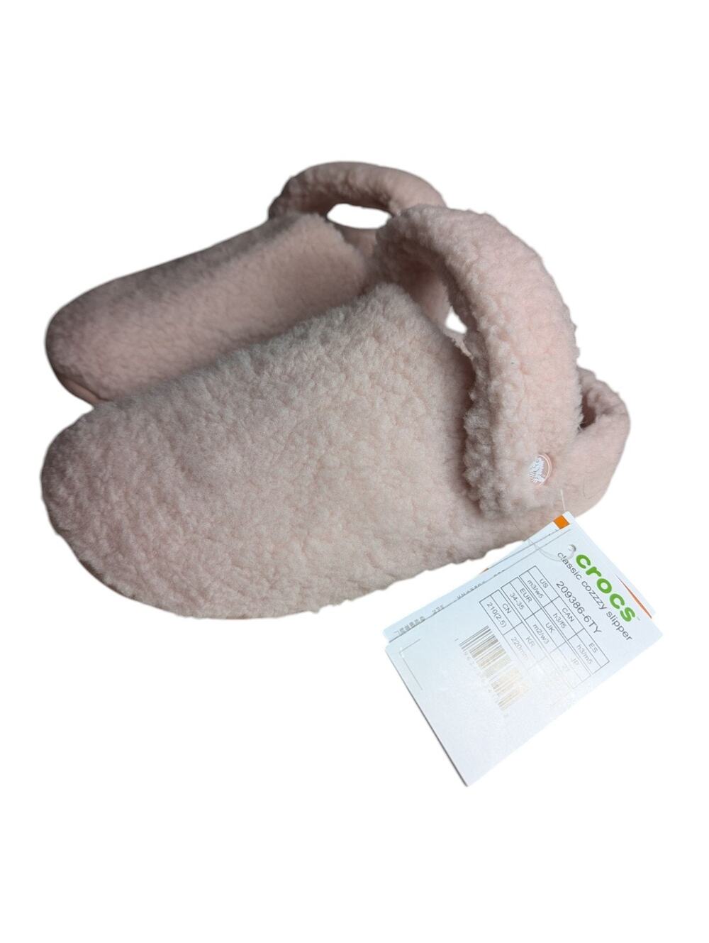 CROCS Women's Classic Cozzzy Slipper FLEECE Women's Size 5 PINK (209386-6TY)
